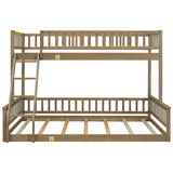 Bunk Bed With Ladder And Guardrails