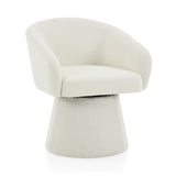 Modern Swivel Accent Chair With Ergonomic Barrel Design
