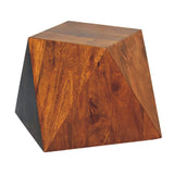 Abstract End Table - Chestnut