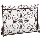 Darcie - Wrought Fireplace Screen, Ornate Design