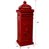 Mailboxs Residential Large-Capacity Letter Box, Rainproof Postbox Statue
