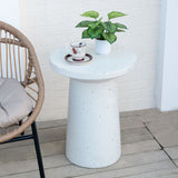 Terrazzo - Outdoor Side Table - White