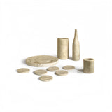 10 Pieces Luxury Natural Marble Dining Room Accessories Set