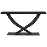Console Table With Cross Leg Base And Reinforced Support Plate