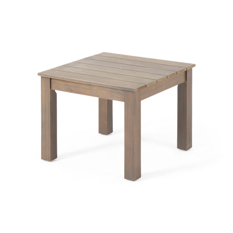 Halcyon - Outdoor Side Table With Slat Design