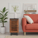 Graceland - Chairside Table, Fully Assembled - Black, Bourbon