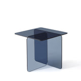 Modern Transparent Tempered Glass Sidetable
