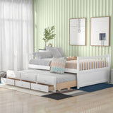 Twin Size Daybed With Trundle And Drawers