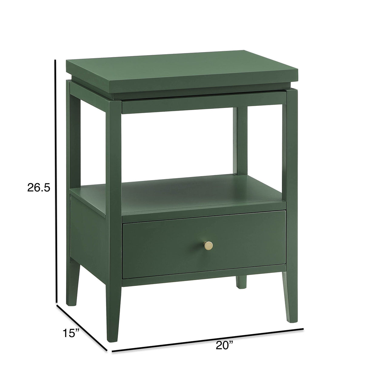 Olana -1 Drawer Nightstand With Floating Top Design