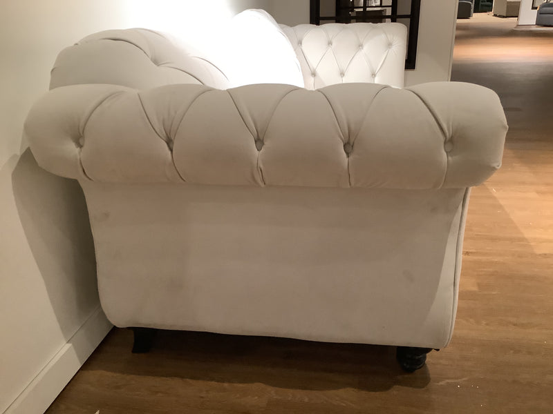 Antoinette Chesterfield White Sofa