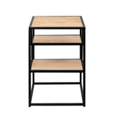 Modern Minimal Floating Shelf Side Table - Coastal Oak