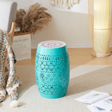 Ruby - Boho Mosaic Side Table With Ceramic Tile Top