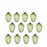 Tear Drop Ornament, Decorative Hanging Christmas Tree Ornaments For Holiday Party Decorations (Set of 12)