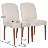 Capri - Dining Chair (Set of 2) - Beige