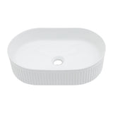 Vessel Oval Bathroom Sink - White