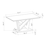 Caroline - Dining Table - Gray