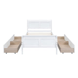 Platform Bed Frame Mattress Foundation Sleigh Bed With Headboard / Footboard / Wood Slat Suppor
