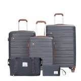 5 Piece Set Hardshell Carry On Luggage Set With Tsa Lock