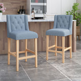 Ethereon - Tufted Counter Stool (Set of 2)