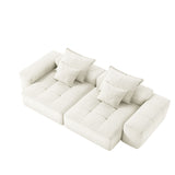 Modern Oversized Diy Combination Modular Sectional Sofa With Pillows