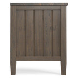 Lev - Low TV Stand - Smoky Brown