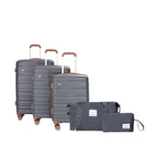 5 Piece Set Hardshell Carry On Luggage Set With Tsa Lock