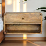 Curve Upper Slot Floating Nightstand