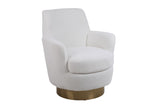 Teddy Swivel Barrel Chair, Swivel Accent Chairs Armchair For Living Room