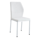 Luxury Simple High Resilience Dining Chair With Metal Legs