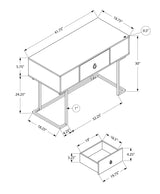 Computer Desk For Home Office, Glossy, Storage Drawer