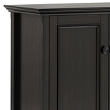 Amherst - Wide 4 Door Storage Cabinet - Hickory Brown
