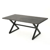 Rolando - Outdoor Aluminum Dining Table With Steel Frame