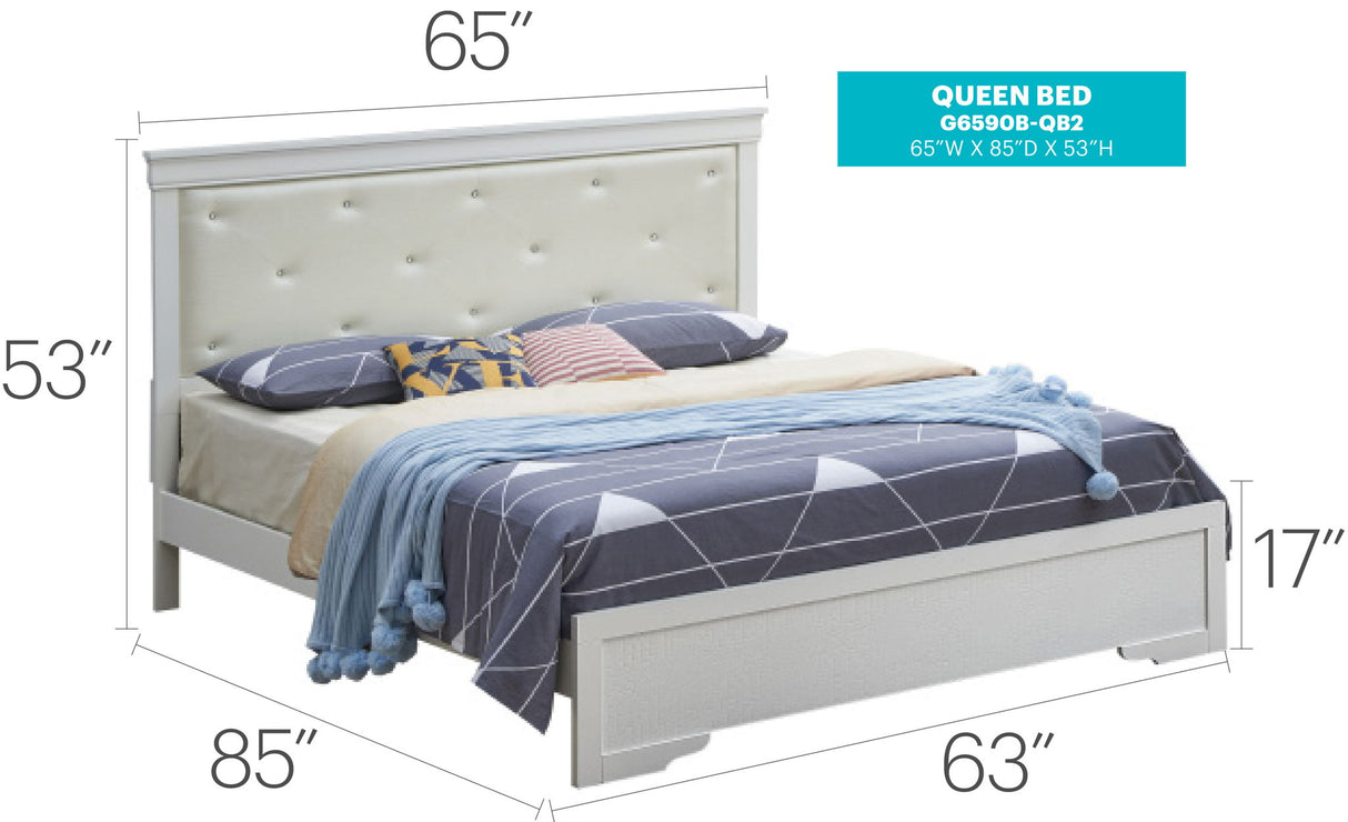 Chic Elegantly Designed Transitional Bed