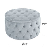 Modern Glam Ottoman Velvet