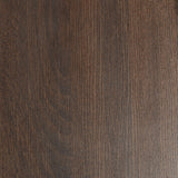 Coastal Coffee Table With Lower Shelf And Faux Rattan Baskets - Espresso