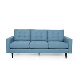 Jenny - Contemporary Tufted Fabric 3 Seater Sofa