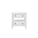 Open Nightstand With 2 Drawers
