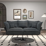 Modern Comfy Upholstered Sofa Cloud Couch, Deep Seat Couches With Multiple Large Soft Pillows