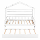 Playhouse Bed With Trundle, Kids Bed With Shelf