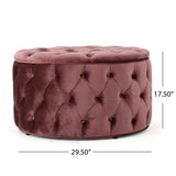 Modern Glam Ottoman Velvet