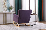 Modern Rocking Chair, Upholstered Accent Chair For Nursery, Small Contemporary Rocke