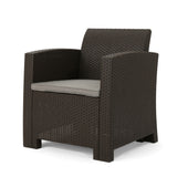 Outdoor Wicker Club Chair With Water Resistance