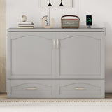 Murphy Wall Bed With Drawer And A Set Of Sockets & USB Ports, Pulley Structure Design