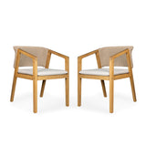 Patio Dining Chair (Set of 2) - Light Teak