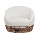 Willow - Upholstered Patio Deep Seating Armchair, Wicker Frame