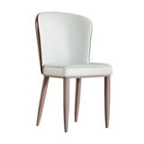 Dining Chair With Carbon Steel Legs, Comfortable Seating, (Set of 2) - White