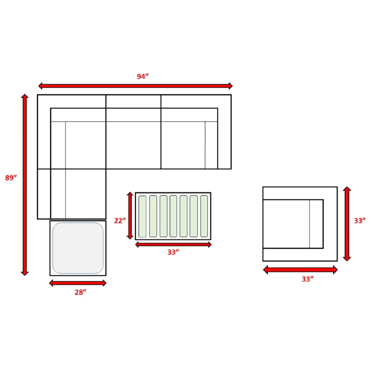 Sectional, Stylish Entertainment, Outdoor Living