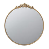Classic Design Mirror With Baroque Inspired Frame For Bathroom, Entryway Console Lean Against Wall
