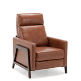 Mid Century Modern Madeline Push Back Recliner - Caramel