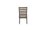 Casual Side Dining Chair With Ladder Back (Set of 2) - Gray
